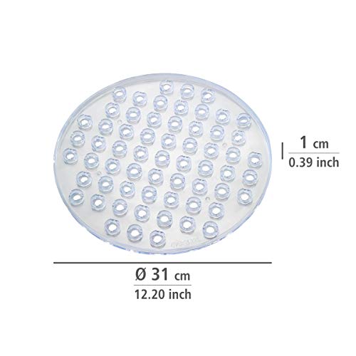 Wenko Sink mat Kristall Transparent-Extra Strong, Round, 31 x 31 x 1 cm