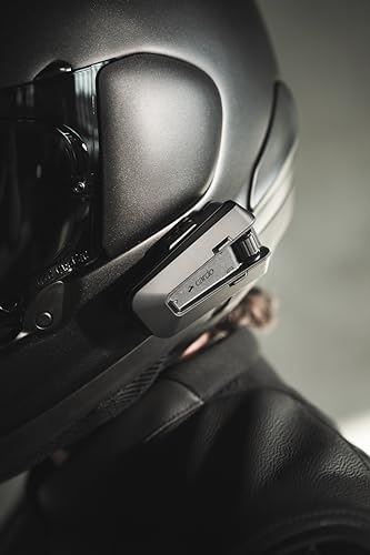 Cardo PACKTALK PRO Motorcycle Helmet Communication System Intercom, Crash Detection, Auto On/Off, Air Mount, 45mm Speakers