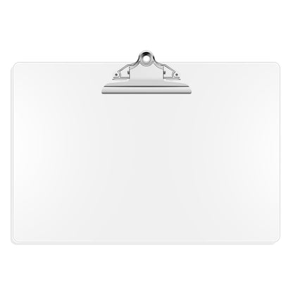 Macroclo Extra Large 11x17 Clipboards, Clear Plastic Drawing Boards with Heavy Duty Butterfly Clip, Landscape Layout. Suitable for Watercolor, Sketching, Painting. Art & Drafting Supply