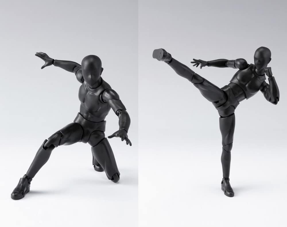 Haniforever Artists Manikin Art Mannequin Figures Supplies Drawing Tools,Small Drawing Figure Model for Sketching,Painting,Action Figure Set(Black,Male)