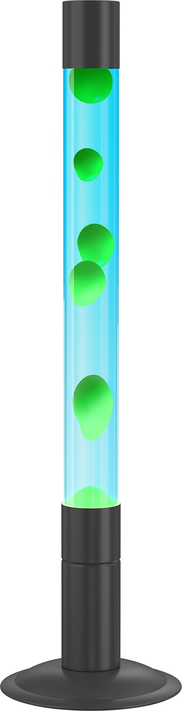 LKUA 30-Inch Relaxing Liquid Motion Lamps,Magma Lamps, Home Decor Living Room Office Bedroom Lamp for Adults (Blue Water Green Wax)