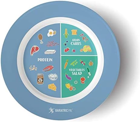 BariatricPal Bariatric Portion Control Plate 2.0 - Blue