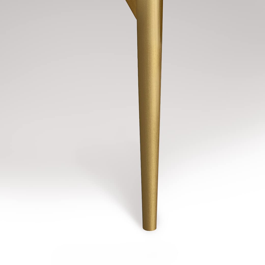 SIMPLIHOME Wagner Coffee Table - 30 inch Wide Solid Acacia Wood and Genuine Marble Round Living Room Table in White and Natural, Mid-Century Modern Table for Family Room with Gold Metal Base and Legs