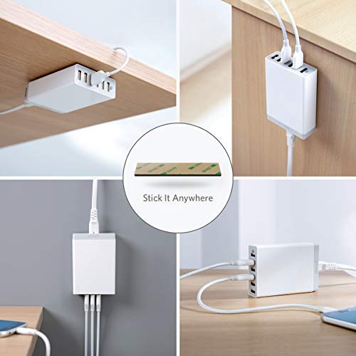 Anker Charger, 60W 6 Port USB Charging Station, PowerPort 6 Multi USB Charger for iPhone 14/13 Series, iPad Pro/Air/Mini, Galaxy S23/S22/S21, Note 20 Ultra, LG, HTC, and More