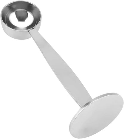Pomya Dual-purpose Coffee Spoon Bean-Powder Presser, Stainless Steel Espresso Tamper and Measuring Spoon