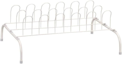 9-Pair Household Essentials Wire Shoe Rack, White