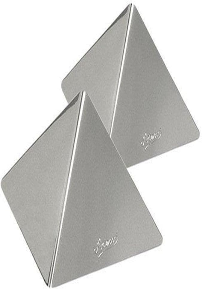 Ateco 4935 Stainless Steel Small Pyramid Mold, Set of 2, 2.25 by 1.5-Inches High