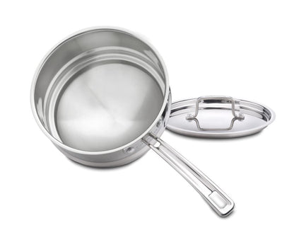 Cuisinart MCP111-20N MultiClad Pro Stainless Skillet, 20-cm, Universal Double Boiler w/Cover