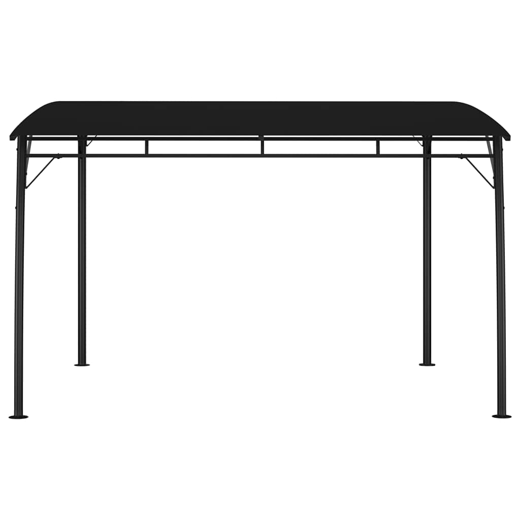 Anthracite Outdoor Gazebo Canopy, 10x10ft Powder-Coated Steel Frame, UV-Protected Polyester Fabric for Patio, Garden, Backyard Parties Lawn Structures