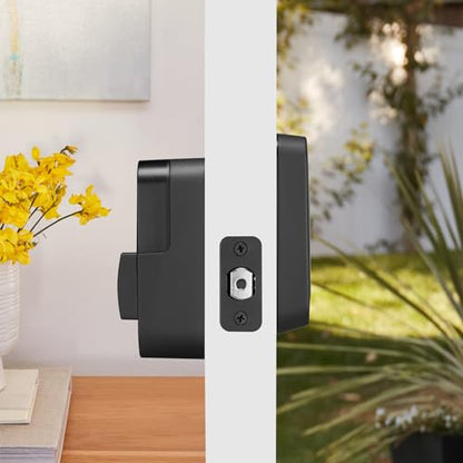 Yale Assure Lock 2 Touch Deadbolt, Black Suede Key-Free Smart Entry Door Lock with Wi-Fi Connected Touchscreen Keypad and Fingerprint Scanner for Code Entry and Remote Access, YRD450-F-WF1-BSP