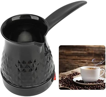 Electric Coffee Pot, 600ml ABS+Stainless Steel Maker, Anti-Scald Even Heating with Removable Handle