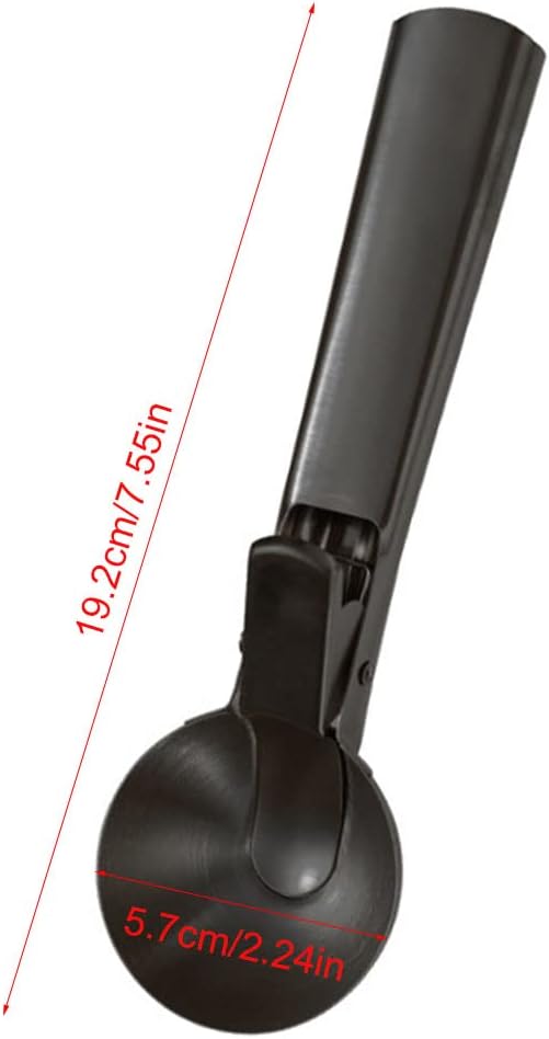 TONGNENGLIU Frozen Ice Cream Scooper Stainless Steel, Cookie Scoopwith Trigger Heavy Duty Metal Icecream Scoop,Cookie