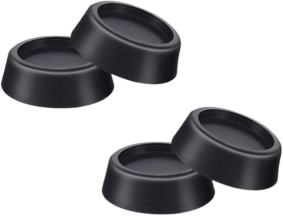 Operitacx 4pcs Anti Slip Washing Machine Rubber Mat, Washer Pads, Appliance Leg Cups, Black Floor Feet Pads