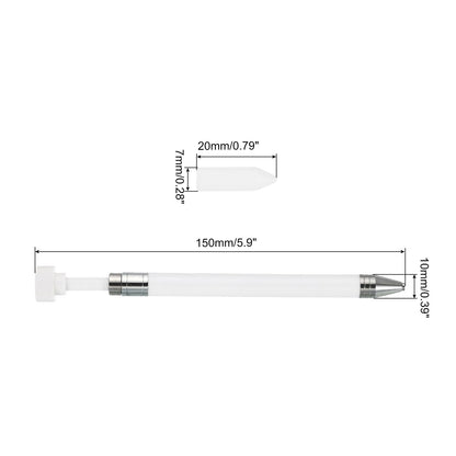 PATIKIL Diamond Art Pen with Wax, Diamond Art Accessories Refillable Wax Pen with 20Pcs Wax for Diamond Art Nail DIY Craft, White