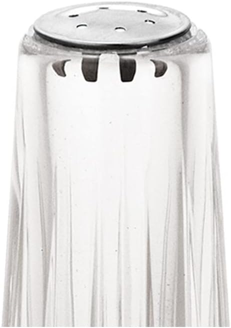 YBM Home Acrylic Salt and Pepper Shakers with Stainless Steel Lid, 1.5oz Clear Spice Herb Dispenser for Dining Table,