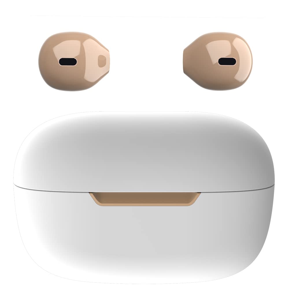 eleror Invisible Earbuds Bluetooth Mini Size, Wireless Earpiece Semi-in-Ear Ear Buds for Small Ear with Clear Sound, Comfortable Fit for Work, Home, Outworks
