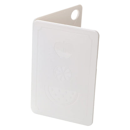 Foldable Camping Cutting Board Portable Plastic Chopping Board with Supplementary Food Board for Outdoor Picnic Camping Kitchen Use (Nordic Rice White 20x12.5x0.8cm)