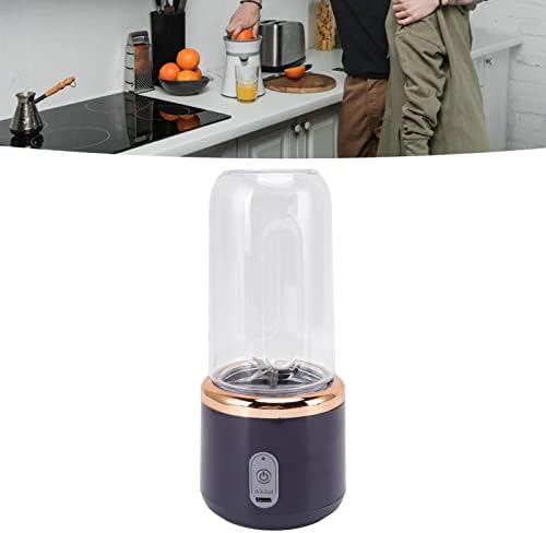 USB Size Blender, 300ml Baby Food Shakes Food Processor Portable Blender with Lid for Travel, Outdoor