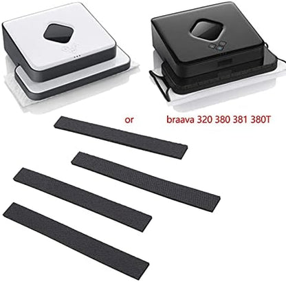 GLOGLOW Mopping Robot Wheel Tire, Replacement Wheels Tires Parts Kit Compatible with 380t