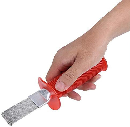 Air Conditioner Condenser Fin Cleaner Comb, Stainless Steel Manual Tool for Refrigerator Coil Cleaning.