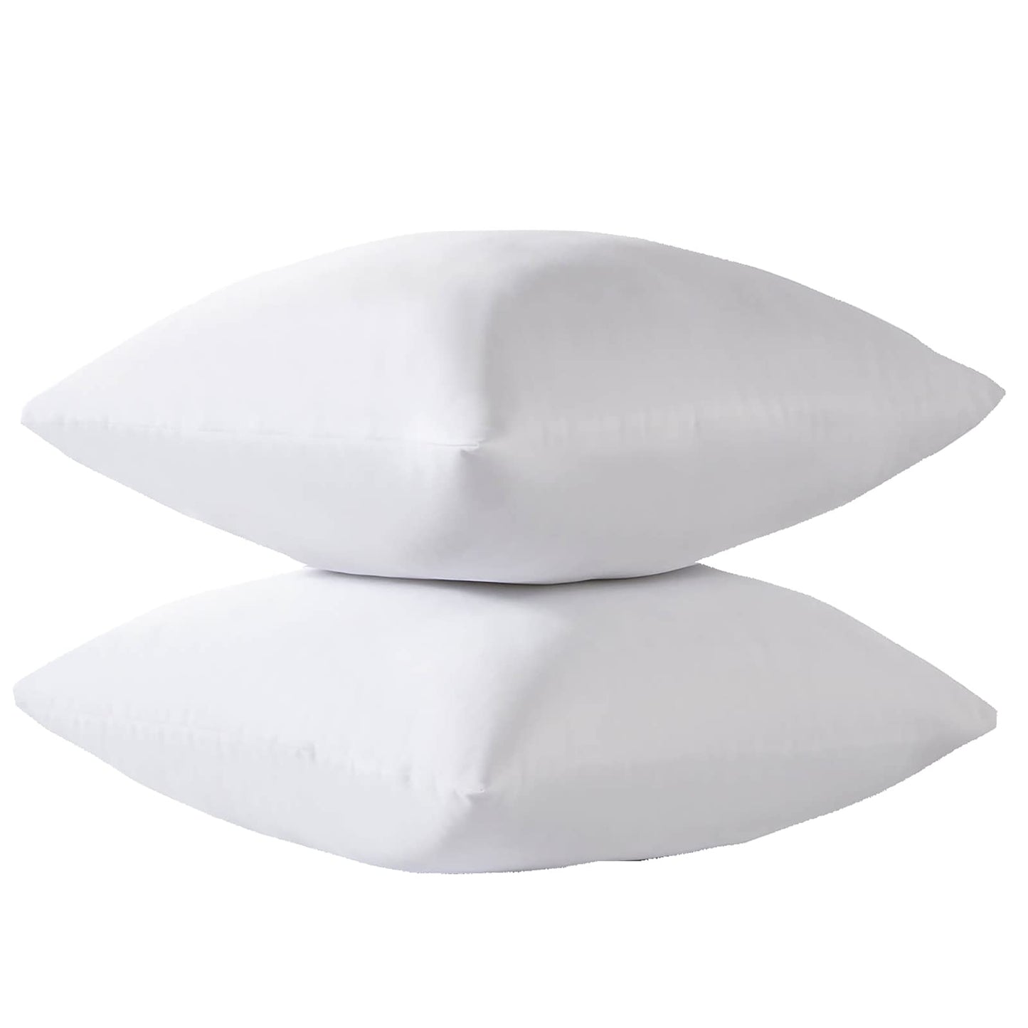 Waterproof Down Feather Proof Euro Pillow Protectors 30x30 Pack of 2 European Size Pillow Covers for Square Throw Pillow 30D