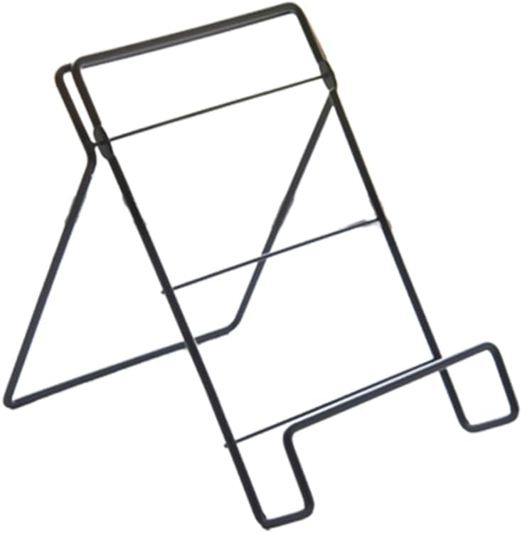 Cookbook Stand Cookbook Holder, Foldable Tablet Recipe Book Holder for Kitchen Cooking Display - Black