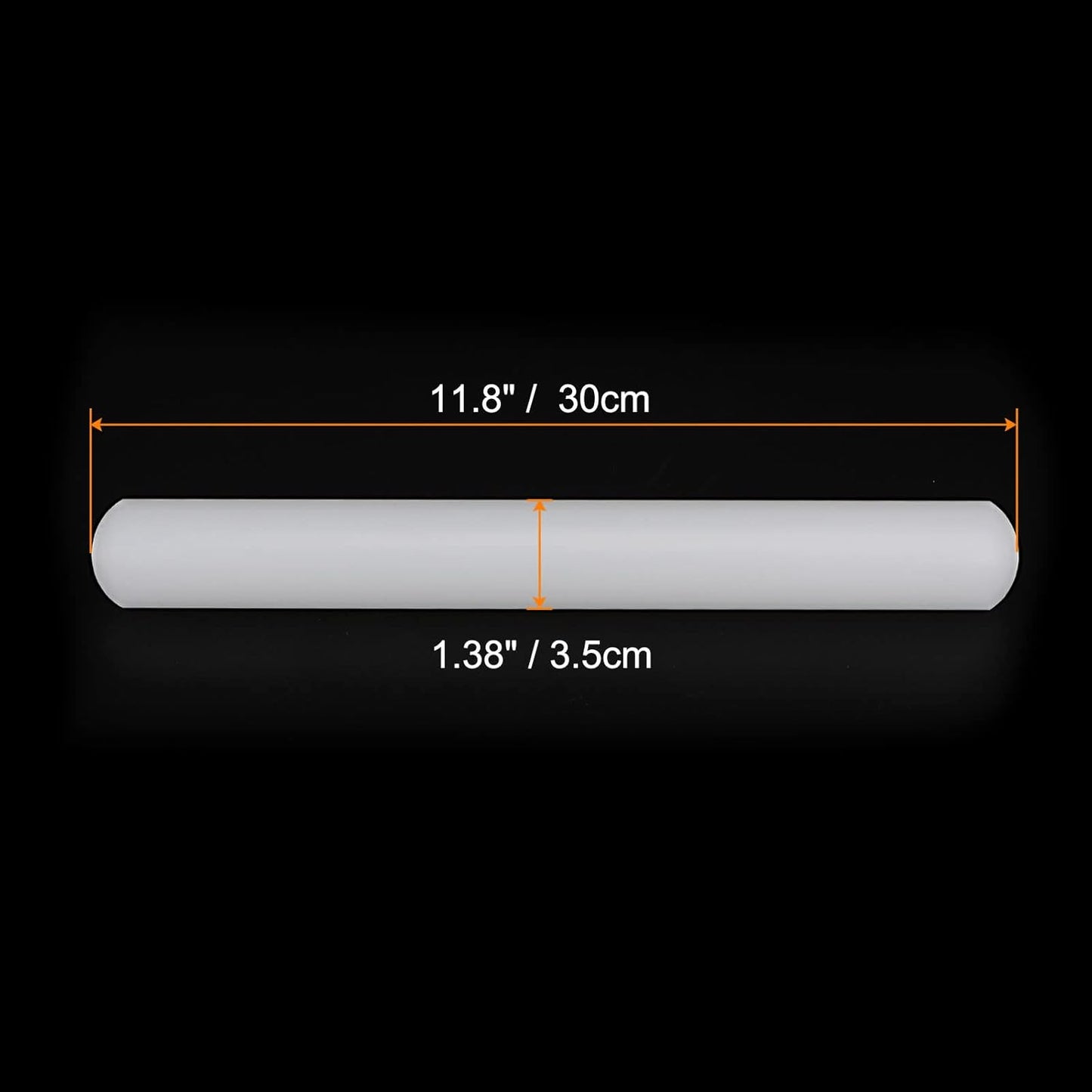 12 Inch 1.38 Inch HARFINGTON Fondant Rolling Pin x PP Plastic Non-Stick Fondant Roller Dough Roller Kitchen Decorating