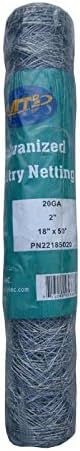 20GA 18 inches 50 2 inches Galvanized Hexagonal Poultry Netting Chicken Wire x feet x Mesh