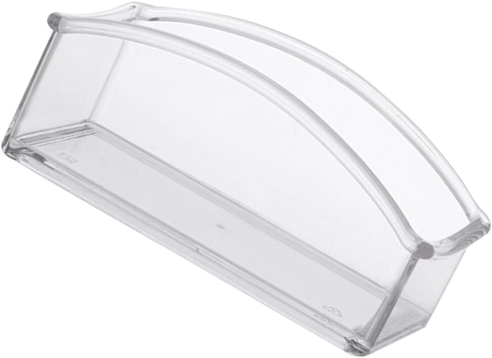 STOBOK Clear Acrylic Tea Storage Organizer, Sugar Packet Holder for Home Office Countertop and Coffee Bar