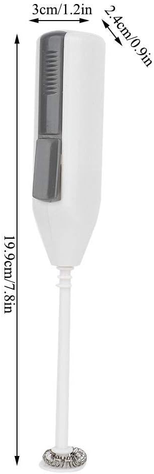 Fdit F-012 Electric Handheld Kitchen Egg Beater, Portable Mini Milk Frother, Drink Mixer