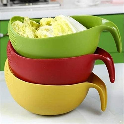 Rice Washer Quinoa Strainer, Newest Kitchen Tools with Handle for Cleaning Veggies and Fruits