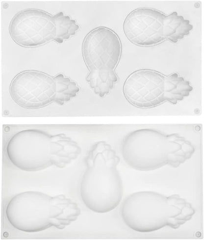 Silicone Cake Mold, Dessert Silicone Mold for Baking, Fondant Mould, Fruit Shape, Jelly Bakeware, 11.68x6.84x1.48 inch