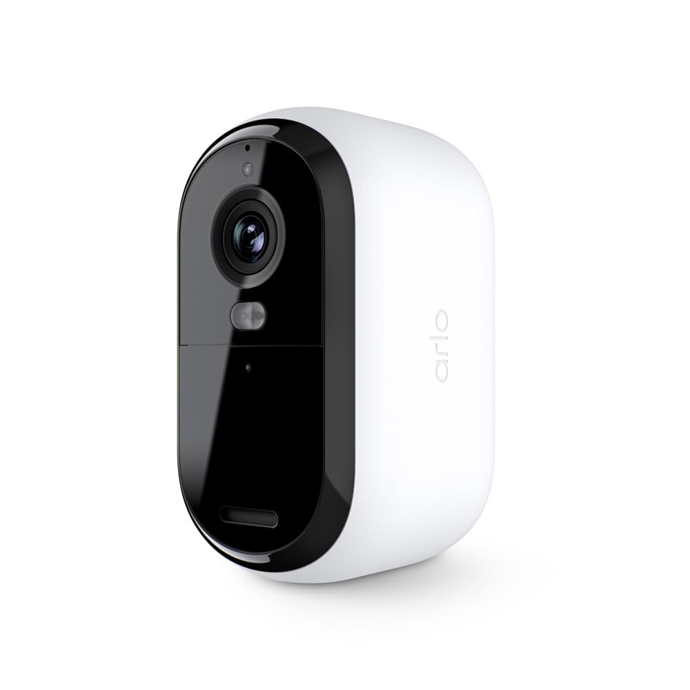 Arlo Essential Security Camera 2K | Outdoor - Indoor | 2nd Gen | Wireless with Spotlight, 2-Way Audio, Color Night Vision, Live Stream, Motion Activation, Real Time Notifications - White, 3 Cameras