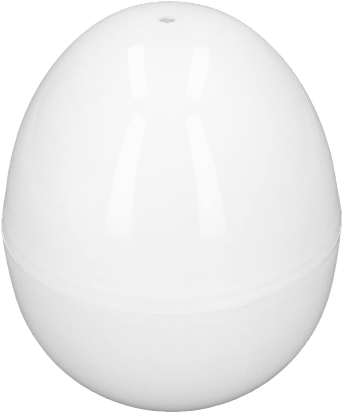 Rapid Egg Cooker, 4 Eggs Capacity Hard Boiled Cooker, Compact Design, ABS Material, Egg Shape, Microwave Function, White