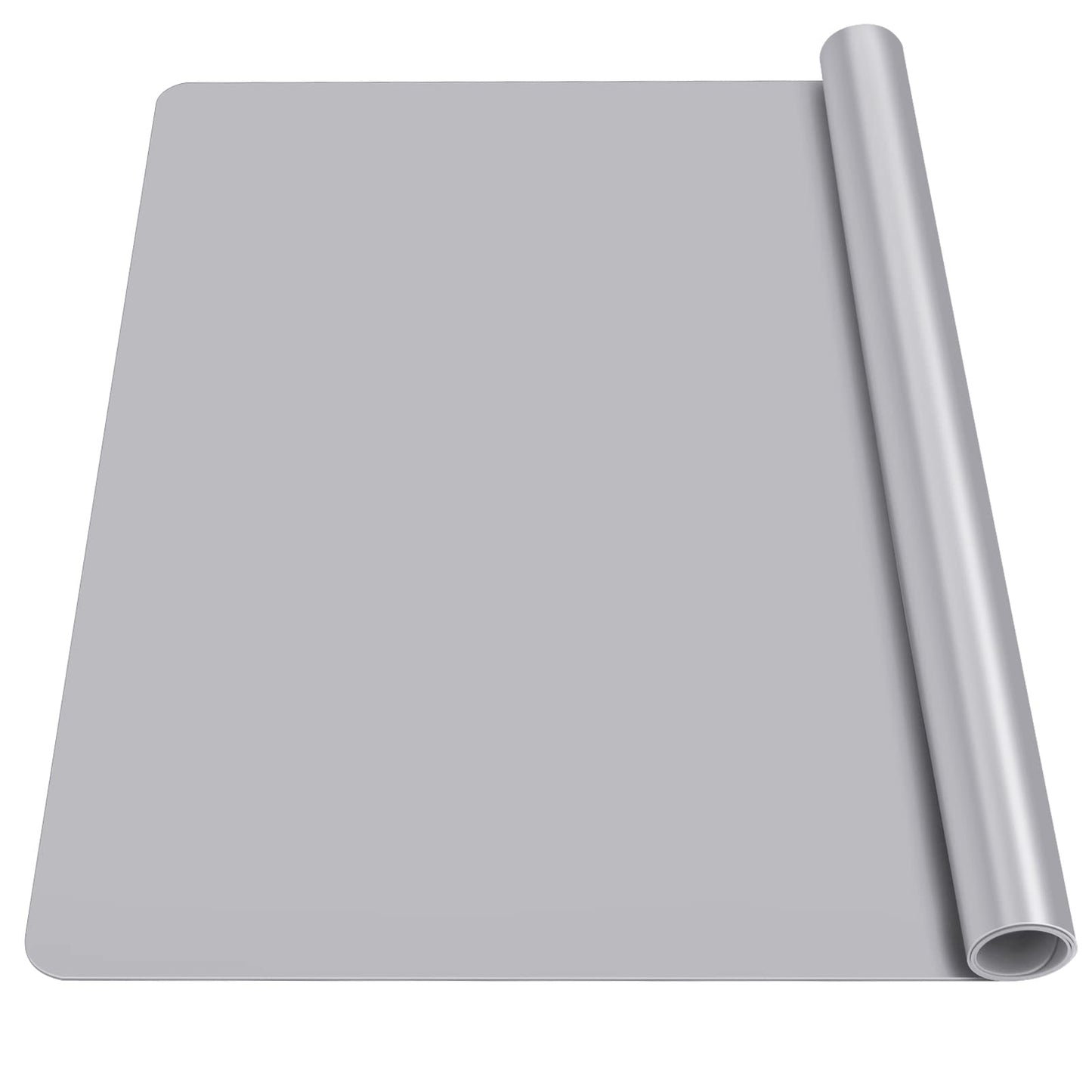 Gartful Oversize Silicone Mat for Crafts, 31.5 x 23.6 inches 1.2mm Thick Silicone Craft Pad for Jewelry Casting Resin Molds, Countertop Protector, Nonstick Placemat, Counter Table Mat, Light Grey
