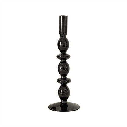cfycfy987 Candelabra European Glass Candle Holders Light Luxury High-end Fashion Ornaments Miserable Decoration Candlestick Candle Sticks Holder(B)
