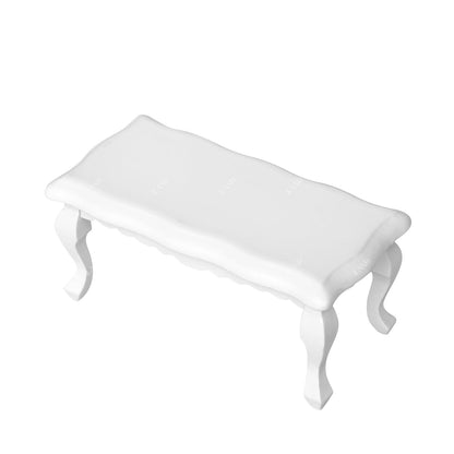 iLAND Dollhouse Furniture of Miniature Couch with Coffee Table the Beautiful Doll House Furniture Set fit 1/12 scale accessories, Elegant Rose and Birds Customized Fabric and Amazing Pleated Handiwork