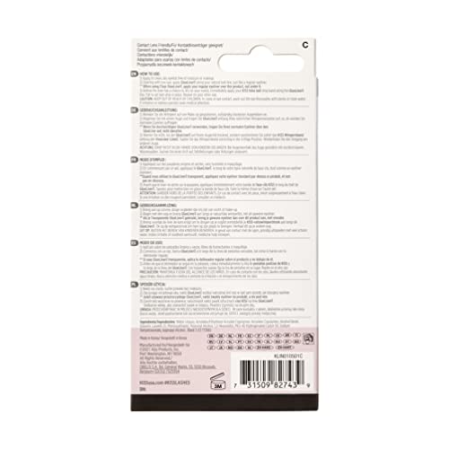 KISS Lash GLUEliner, 2-in-1 Felt-Tip Eyelash Adhesive and Eyeliner, Matte Finish, Foolproof Application, Easy Touch-Up, 0.03 Fl Oz.- Black, Packaging May Vary