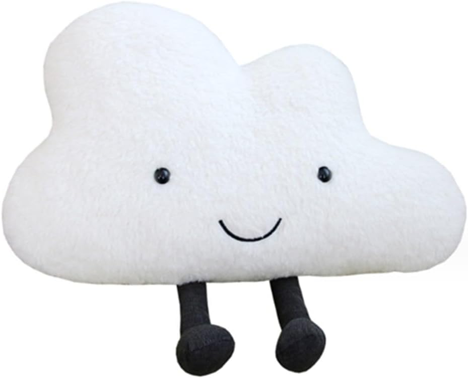 Cloud Cushion Pillow, Cartoon Clouds Shaped Throw Pillows for Bedroom, Office, Car