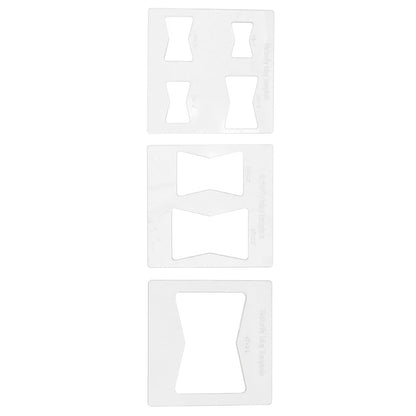 Oumefar 3Pcs Butterfly Inlay Templates Kit, 6x6 Inches Butterfly Templates for Woodworking, Router and Decorative Templates for Woodworking, Bowtie Router Template Jig Kit