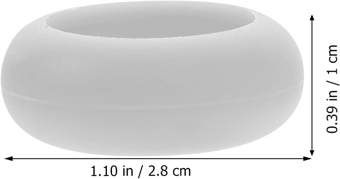 Kichvoe Teapot Lid Silicone Sleeve - 2pcs Replacement Knob Cover for Teapot Lid Protection, Anti-scald White Handle