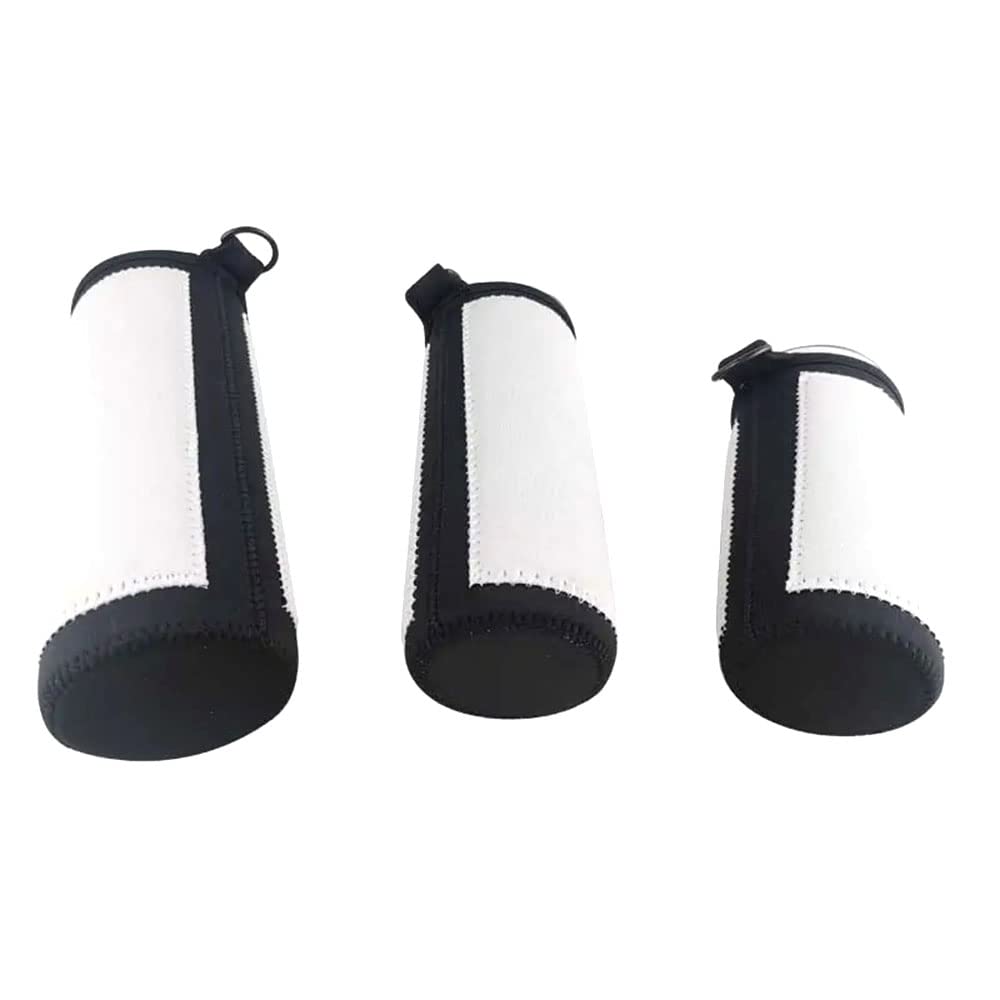 QOMOLANGMA 10pcs Sublimation Blanks Water Bottle Carrier Holder Tumbler Bag Carrier Neoprene Tumbler Sleeve Sublimation Tumbler Cup Carrier Pouch with Shoulder Strap for Heat Press Trasnfer Printing