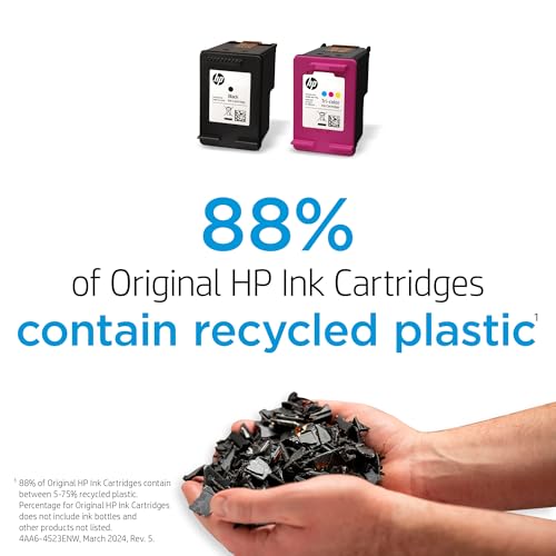 HP 65 Black Ink Cartridge for HP Printers | Works with Printer Series: AMP 100, DeskJet 2600, 3700; ENVY 5000 | Eligible for Instant Ink | N9K02AN