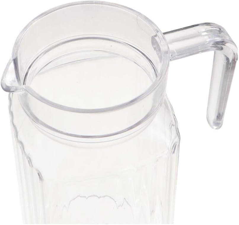 600ML Acrylic Pitcher - Transparent Juice Bottle with Lid and Handle for Cold Water, Juice, Tea, Milk, Sangria