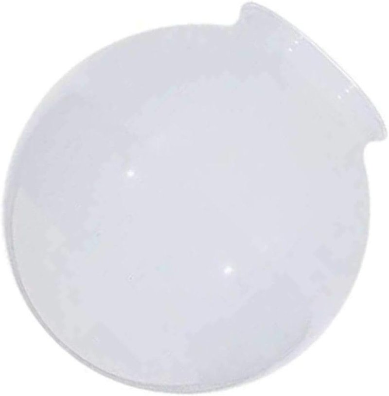 Satco 8x4 Sprayed Glossy White Ball Shade, 4-Inch Fitter, 8-Inch Diameter, Ball Shade Shape, Glass Bowl Material