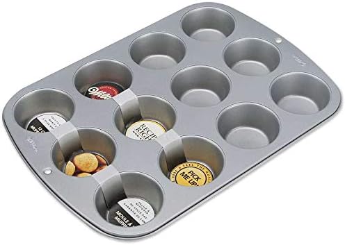 Wilton Muffin Pan, 4.3 in. W x 15.4 in. L, Silver