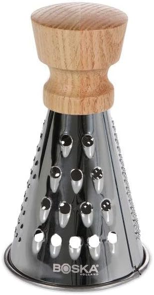 Boska Stainless Steel Table Grater - Multifunctional Rust-Proof Shredder for Cheese, Chocolate, Vegetables - 10 Year