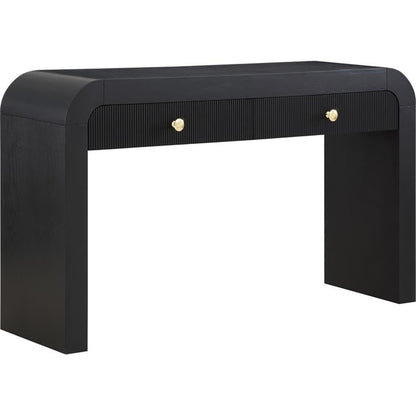 Meridian Furniture 888Black-S Artisto Collection Modern | Contemporary Rectangular Console Table, Black, 54" W x 15" D x 31.5" H