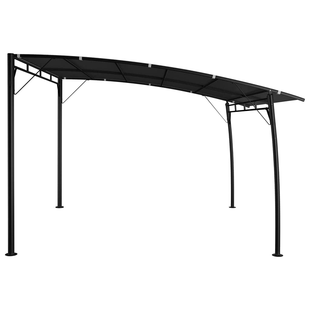 Anthracite Outdoor Gazebo Canopy, 10x10ft Powder-Coated Steel Frame, UV-Protected Polyester Fabric for Patio, Garden, Backyard Parties Lawn Structures