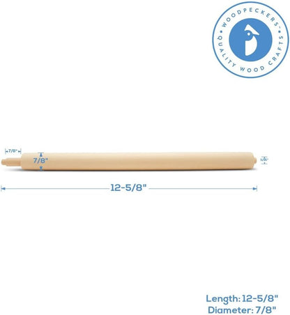 12-5/8-inch, Pack 5 Wooden Paper Towel Holder Wall Mount Spring Rod of Under Cabinet Paper Towel Holder Wood Rod